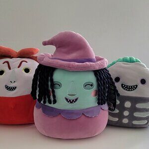 Nightmare Before Christmas Squishmallows set of 3 (Lock, Shock, and Barrel)